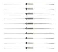 Create idea 10pcs DF152S Fusible Thermique en Métal 152 °C 305,6 °F Fusible Thermique de Coupure 10A 250V pour Moteur Transformateur électrique Industriel Maison
