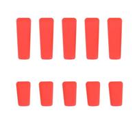 Create idea 10pcs Housses de Protection Antidérapantes pour Interrupteur de Télécommande Compatible avec Futaba Compatible avec FrSky Red (5 X Longs 5 X Courts)