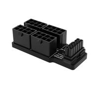 Create idea 12VHPWR Connecteur d'alimentation GPU 16 broches vers 4 x 8 broches 600 W, adaptateur PCIe 5.0 ATX 3.0 à 180 degrés pour carte graphique RTX 4090 3090Ti 12 + 4 broches (type A)
