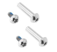 Create idea 2 Jeux de Boulons de Montage de Choc de Suspension Arrière de Vélo VTT de 29mm Vis de Verrouillage à Douille Hexagonale Semi-Ronde M8 Clou Femelle avec sous-Ongles de 12mm