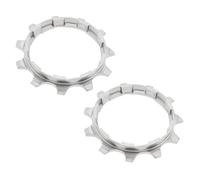 Create idea 2 Pièces 10 Vitesses 11T Cassette De Vélo en Acier Roue Libre À Vitesse Unique Compatible avec Shimano HG Série pour Vélos De Montagne Et De Route, Argent