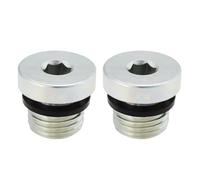 Create idea 2 Pièces M14 X 1,5 Mm Bouchon D'étanchéité en Acier Au Carbone avec Joint en Caoutchouc Bouchon de Tuyau D'eau Hexagonal Intérieur Utilisé pour Sceller L'étanchéité Et Le Blocage