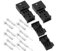 Create idea 2 Sets Fiches de Voiture à 3 Broches Connecteur Mâle/Femelle pour Haut-Parleur Automobile Composant de Capteur de Pluie 6905977 8377064 Compatible avec BMW en Plastique Métal