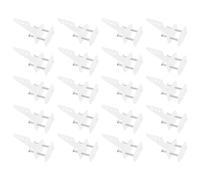 Create idea 20pcs Culbuteur Triangulaire Ensemble d'angle Gouvernail Standard à Quatre Trous avec Vis pour Avion Rc en Mousse à Voilure Fixe 26x18x13mm