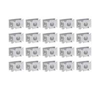 Create idea 20x M5 Clips de Base Spire Écrous de Vitesse Passage de Roue sous-Plateau Intérieur Extérieur Tôle Vis de Fixation Compatible pour N90959101 A1