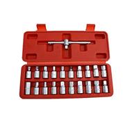 Create idea 21x Bouchon de Vidange d'huile Clés d'entraînement Carter Principale avec Clé à Douille 3/8" Kit Hexagonale Carrée