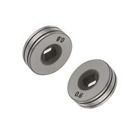 Create idea 2pcs 0.6/0.8mm Rouleaux d'entraînement Alimentation Fil roulettes Rainure Moletée 25mm Compatible pour SSJ16 Soudeurs Pièces d'équipement