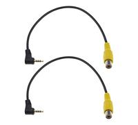 Create idea 2pcs 2.5mm TRRS Mâle vers RCA Femelle Câble Voiture GPS Navigateur Vidéo AV Entrée RCA Adaptateur Câble Audio Câble Convertisseur Cordon Connexion Plomb 26cm