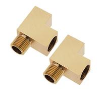 Create idea 2pcs Adaptateur d'angle M10x1 T-Distributeur Capteur de Pression d'huile Connecteur en T Adaptateur de Jauge de Pression d'huile M10x1 Mâle à 2 M10x1 Adaptateur Femelle en Laiton