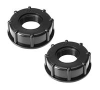 Create idea 2pcs Adaptateurs de Réservoir IBC Connecteur de Tuyau en Plastique S60X6 Bouchon Fileté Grossier à 1 Pouce Adaptateur de Robinet de Bout d'eau Fourre-Tout Sortie Filetage Femelle