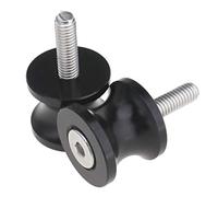 Create idea 2pcs Bras Oscillants 6mm M6 CNC Aluminium Moto Vélo Accessoires Sliders Bras Bobines Paddock Stand Adaptateur Compatible pour FZ6 MT07 MT09 R1/R15/R25/R3