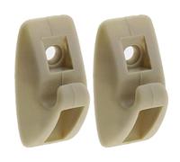 Create idea 2pcs Clip de Crochet de Pare-Soleil 191-857-559 Clip de Pare-Soleil Support de Suspension de Visière Intérieure Automobile Rivet de Remplacement Beige Compatible avec Golf MK1 MK2