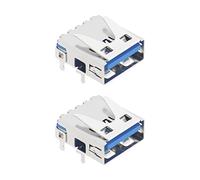 Create idea 2pcs Connecteur de Port USB Console Remplacement Compatible avec PS5 Console de Jeu Port de Charge USB Accessoires Électriques en Métal