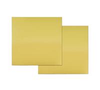 Create idea 2pcs H62 Plaque de Feuille de Laiton Massif 152mmx152mm Épaisseur 0.8mm Pas de Rayures Film Attaché Plaques en Laiton pour Fabrication Pièces de Machines