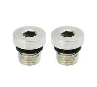 Create idea 2Pcs M12x1.5mm Bouchon D'étanchéité en Acier Au Carbone avec Joint en Caoutchouc Bouchon de Tuyau D'eau Hexagonal Intérieur Utilisé pour Sceller L'étanchéité Et Le Blocage