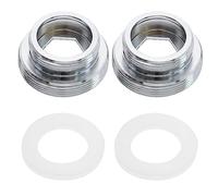 Create idea 2pcss M22 à M28 Adaptateurs avec Rondelles Filetage Mâle Robinet Connecteur Robinet Fixation Tuyau Raccord Accessoires Cuivre, Argent