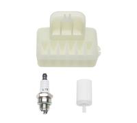 Create idea 3 Sets Jeux de Filtres à Air Bougies d'allumage Filtres à Carburant Compatible avec Husqvarna 135 135E 140 140E 435 435E 440E Compatible avec McCulloch CS350 CS390 CS410