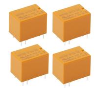 Create idea 4 Pièces Relais Miniatures 6 Broches HK4100F-DC12V-SHG 250 VCA 3 A 30 VCC 3 A pour l'automatisation Industrielle
