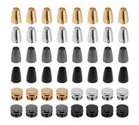 Create idea 48pcs Capuchons de Verrouillage Embouts de Cordon en Alliage Embout de Fermeture Bouchon de Cordon Verrouillage Fixation pour Pantalons de Survêtement Sweats à Capuche Sacs Vestes