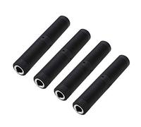 Create idea 4pcs 6.35mm Connecteur de Conversion Prise Femelle à Femelle Adaptateur Audio Stéréo Coupleur de Joint Noir