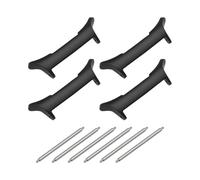 Create idea 4pcs Adaptateurs de Connecteur Bracelet de Montre Compatible avec Samsung Galaxy Watch Ultra 47 Mm pour Bracelets à Dégagement Rapide de 22 Mm avec Tige à Ressort Noir