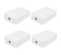 Create idea 4Pcs Boîte de jonction 55x35x15mm Boîte électrique en ABS Petite boîte de projet électrique étanche pour PCB électronique, boîte de bricolage électronique, blanche