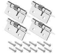 Create idea 4pcs Charnières à Ressort à Ouverture Automatique Charnières à Ressort à Fermeture en Acier Inoxydable 304 Charnières à Fermeture Automatique pour Portes Invisibles, 40x32x1.5mm