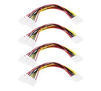 Create idea 4pcs Cordon d'alimentation de Châssis Molex 4 Broches 1 Mâle à 3 Femelle Câble Molex Câble Adaptateur Molex Hôte pour Ordinateur à Disque Dur IDE