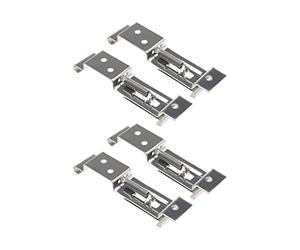 Create idea 4pcs Supports de Plaque d'immatriculation Cadre Clips de Plaque d'immatriculation Support de Ressort Camion Remorque de Voiture Support Chargé Installation Facile en Acier Inoxydable