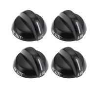 Create idea 4x Boutons de Brûleur Supérieur de Cuisinière 316220009 Compatible avec Frigidaire Et Tappan Noir