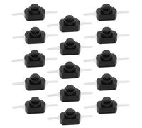 Create idea 50 Micro-interrupteurs à Bouton-Poussoir Autobloquants 1208YD 12 X 8 Mm 30 V CC/1 A 2 Broches Noir