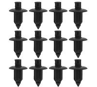 Create idea 50 pcs 8mm trou moto rivet carénage garniture clips en plastique attaches de type poussoir clips de retenue clips style clips pièces de rechange noir