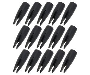 Create idea 50 Pièces 8mm sous-traitance Queue Tir à l'arc sous-traité Flèche Queue équipement de Tir à l'arc Carbone Flèche Veste Queue Couverture Chasse Arc Nock Queues Tir à l'arc Accessoires