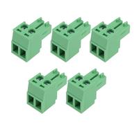 Create idea 5x Connecteurs PCB Enfichables Au Pas de 3,81mm Pièce de Rechange pour Prise d'alimentation NCE Borniers à 2 Broches Connecteurs Enfichables Adaptés à La Carte de Connexion PowerCab (PCP)