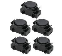 Create idea 5X Interrupteurs à Bascule Encastrés OJ-336 2 A 250 V Adaptés Au Remplacement des Interrupteurs pour Les Lumières de Cuisine Sous L'unité Noir