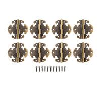 Create idea 8pcs Vintage Extérieur Charnière Bronze Antique Mini Charnières Décoratives Charnières Rétro Accessoires pour Meubles de Porte d'armoire à la Maison