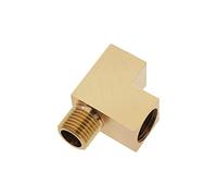 Create idea Adaptateur d'angle M10 x 1 Distributeur en T Capteur de pression d'huile Connecteur en T Adaptateur Manomètre M10 x 1 mâle vers 2 M10 x 1 femelle Adaptateur en laiton