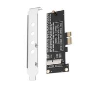 Create idea Adaptateur de carte de conversion PCI-E 1X vers 12+16 broches SSD SSD avec déflecteur métallique compatible avec Mac Pro Air 2013-2017 A1493 A1502 A1465 A1466