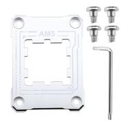 Create idea AM5 Support de Processeur AM5 Cadre de Contact Anti-Flexion avec 4pcs Vis et 1pc Tournevis Cadre de Fixation Anti-Flexion Correcteur 75x56mm/ 2.95x2.2 Pouces, Argent