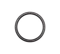 Create idea Anneau de lunette de montre 42 mm compatible avec Galaxy Watch 4 - Coque de protection anti-rayures - Coque adhésive en diamant - Accessoire décoratif - Noir