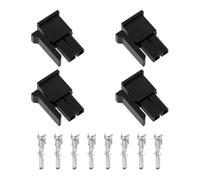 Create idea Boîtier de Prise Mâle 5 A 2 Positions 4 Pièces 43025-0200 pour Alimentation Fil à Carte Fil à Fil