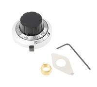 Create idea Bouton de Potentiomètre de Précision avec Compteur Réglage Fin Bouton Rotatif pour Arbre de 6,35 Mm