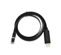 Create idea Câble de console série USB 2.0 vers RJ45 - 1,8 m - Adaptateur série RS232 USB vers RJ45 - Compatible avec Cisco TP-Link Ubiquiti, noir