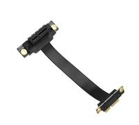 Create idea Câble d'extension PCIE Double 90 Degrés Haute Vitesse PCI Express 3.0 Mâle vers Femelle Carte Réseau sans Fil Câble de Connexion de Carte Son (10cm)