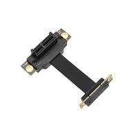 Create idea Câble d'extension PCIE double 90 degrés haute vitesse PCI Express 3.0 mâle vers femelle vers carte réseau sans fil câble de connexion carte son (5 cm)