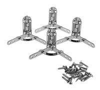 Create Idea Charnière à Ressort Quadrant Boîtes ou Petites Boîtes Coffrets Embouts Remplacement Réparation Outils 90° Charnières en Argent 31 mm x 43 mm