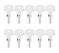 Create idea Clés de Commutateur D'allumage de Pelle Robustes Numéro de Pièce 706 Compatibles avec Petite Pelle Liebherr Chargeuse sur Pneus Argent 47x24mm 10 Pièces