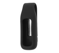 Create idea Clip Titulaire Support de Clip Compatible avec Fitbit Charge 5 Clip de Poche pour Moniteur d'activité Physique Remplacement Portable Housse en Silicone Souple, Noir