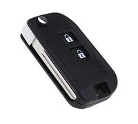 Create idea Coque de istance à 2 Boutons Compatible avec Micra Note Navara Qashqai Murano Patrol X-Trail Almera avec Lame Non coupée