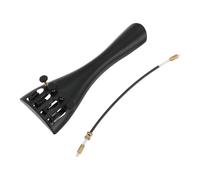 Create Idea Cordier pour violon 4/4 et 3/4 avec 4 accordeurs fins, alliage d'aluminium, noir